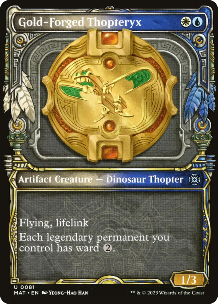 Mécanopteryx forgé d'or — March of the Machine: The Aftermath — Magic: The Gathering