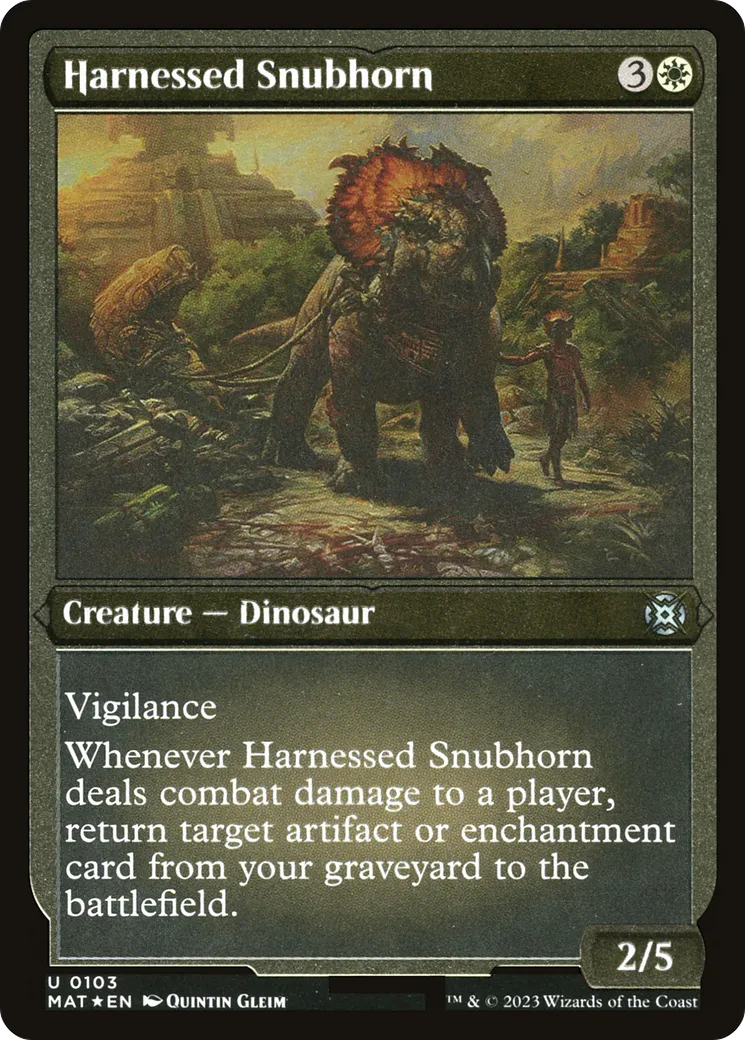 Retroussecorne harnaché — March of the Machine: The Aftermath — Magic: The Gathering