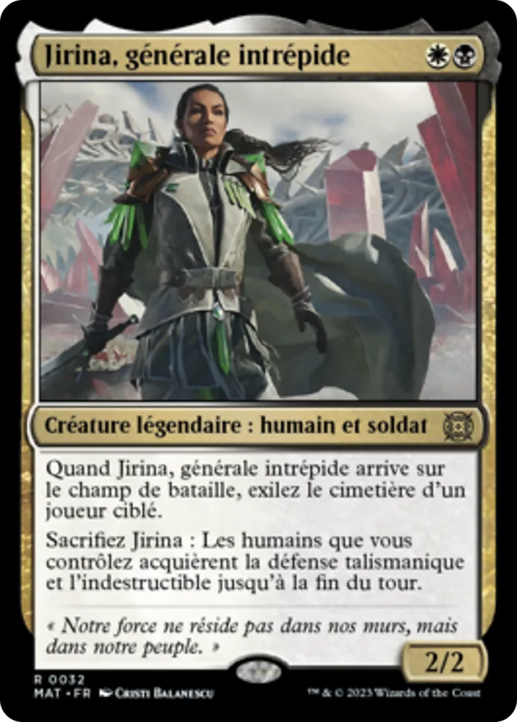 Jirina, générale intrépide — March of the Machine: The Aftermath — Magic: The Gathering