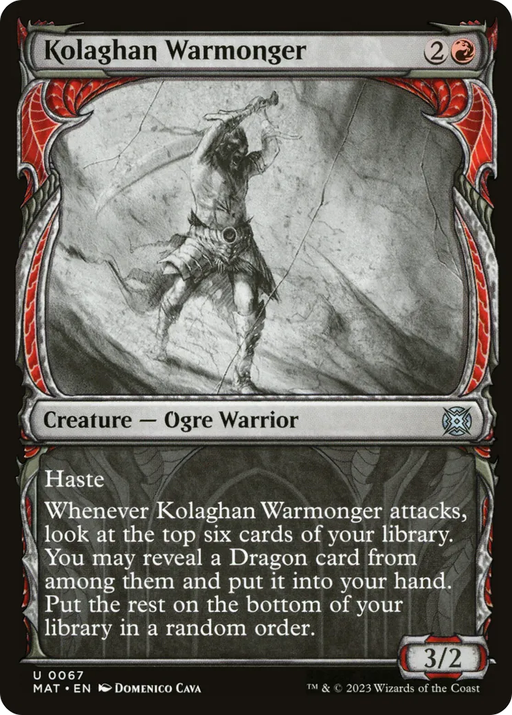 Kolaghan Warmonger — March of the Machine: The Aftermath — Magic: The Gathering