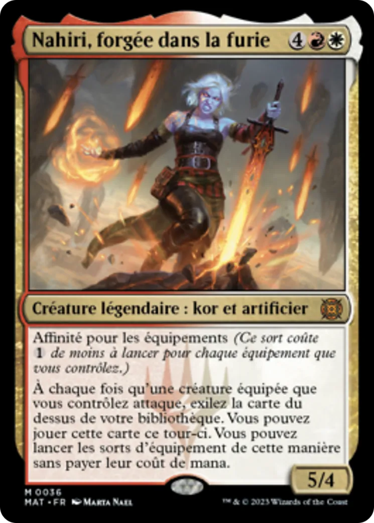 Nahiri, forgée dans la furie — March of the Machine: The Aftermath — Magic: The Gathering