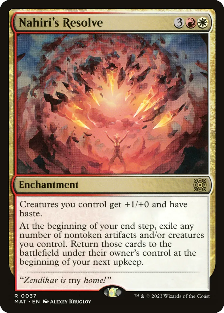 Nahiri's Resolve — March of the Machine: The Aftermath — Magic: The Gathering