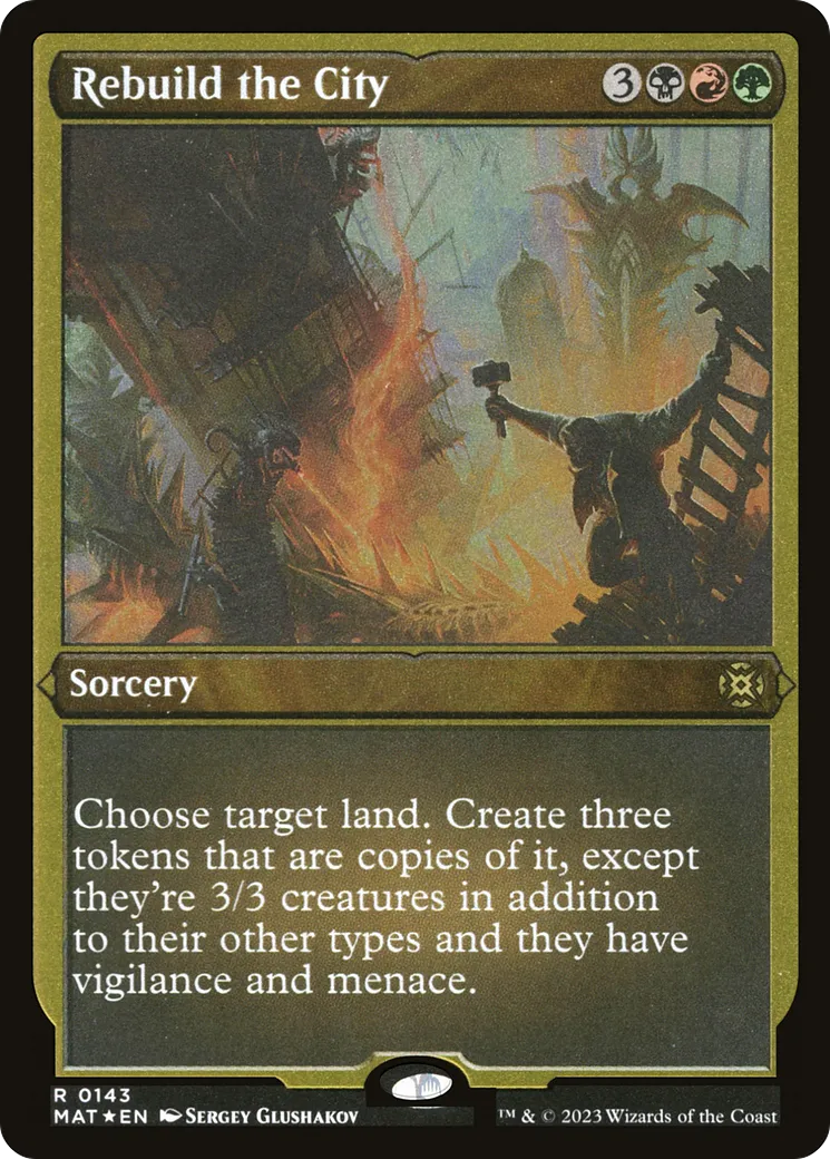 Rebuild the City — March of the Machine: The Aftermath — Magic: The Gathering