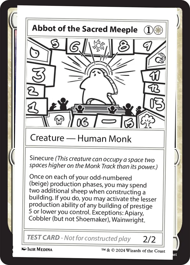 Abbot of the Sacred Meeple — Mystery Booster 2 — Magic: The Gathering
