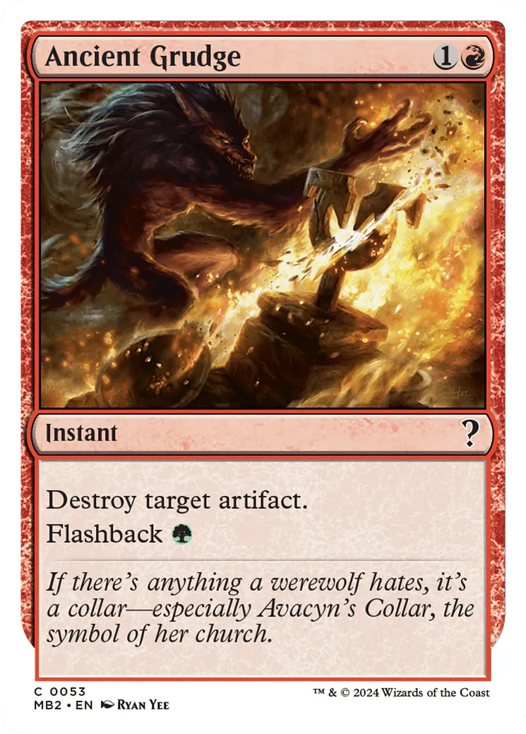 Ancienne rancœur — Mystery Booster 2 — Magic: The Gathering