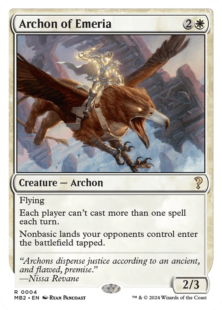 Archonte d'Éméria — Mystery Booster 2 — Magic: The Gathering