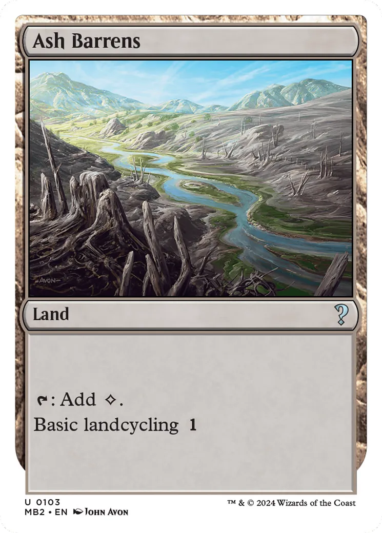 Ash Barrens — Mystery Booster 2 — Magic: The Gathering