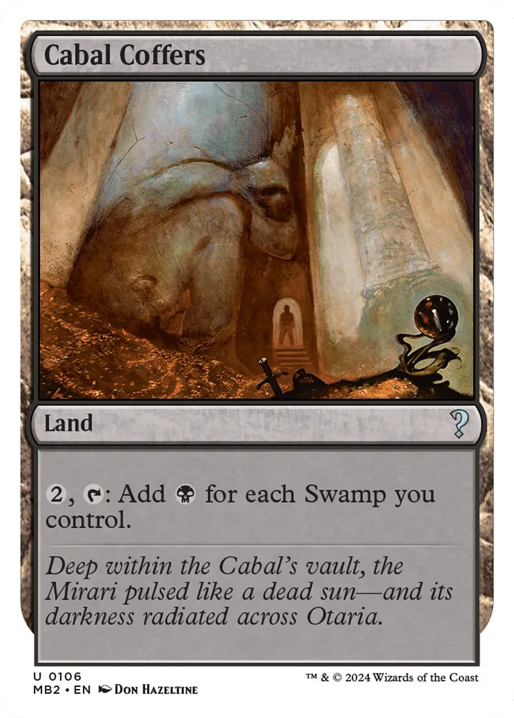 Cabal Coffers — Mystery Booster 2 — Magic: The Gathering