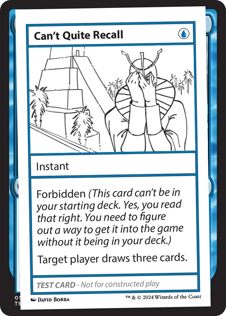 Can't Quite Recall — Mystery Booster 2 — Magic: The Gathering