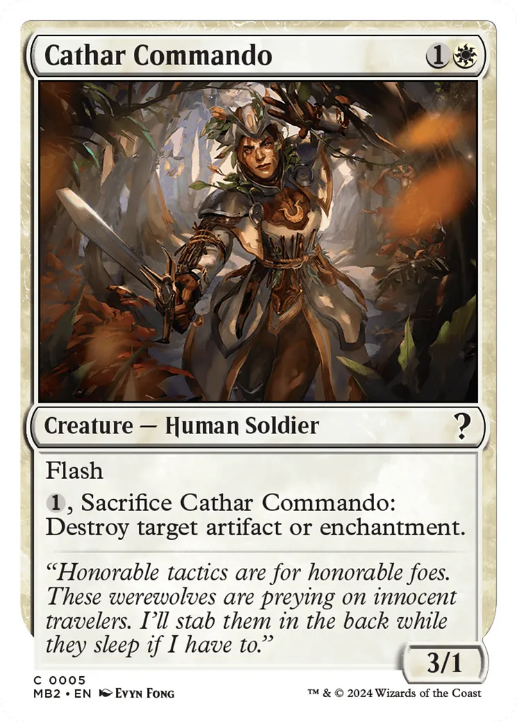 Commando cathare — Mystery Booster 2 — Magic: The Gathering