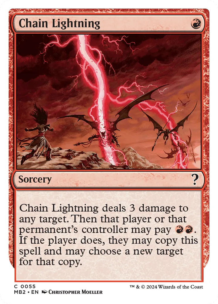 Chaîne d'éclairs — Mystery Booster 2 — Magic: The Gathering