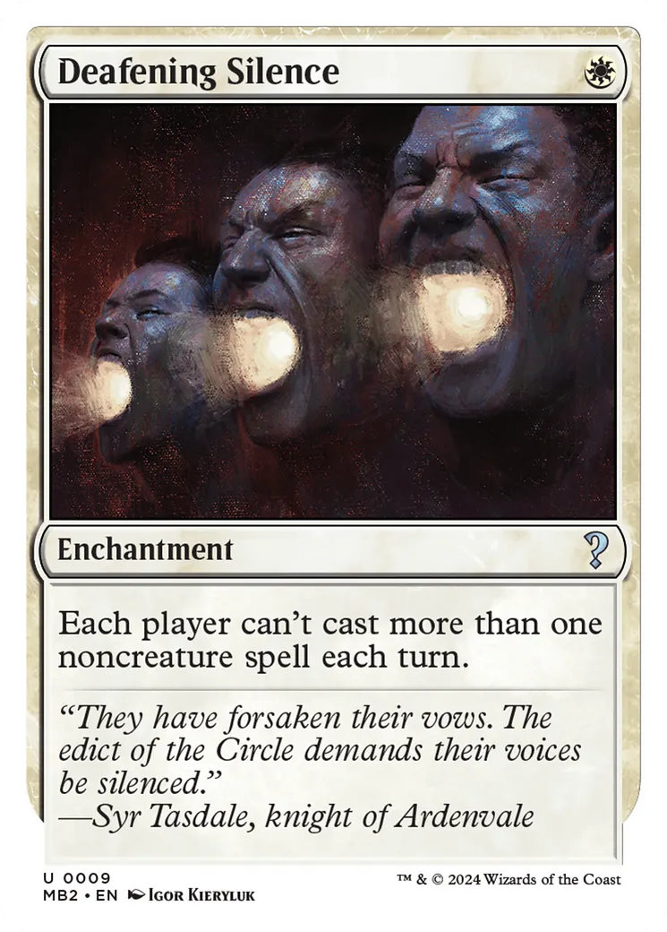 Silence assourdissant — Mystery Booster 2 — Magic: The Gathering