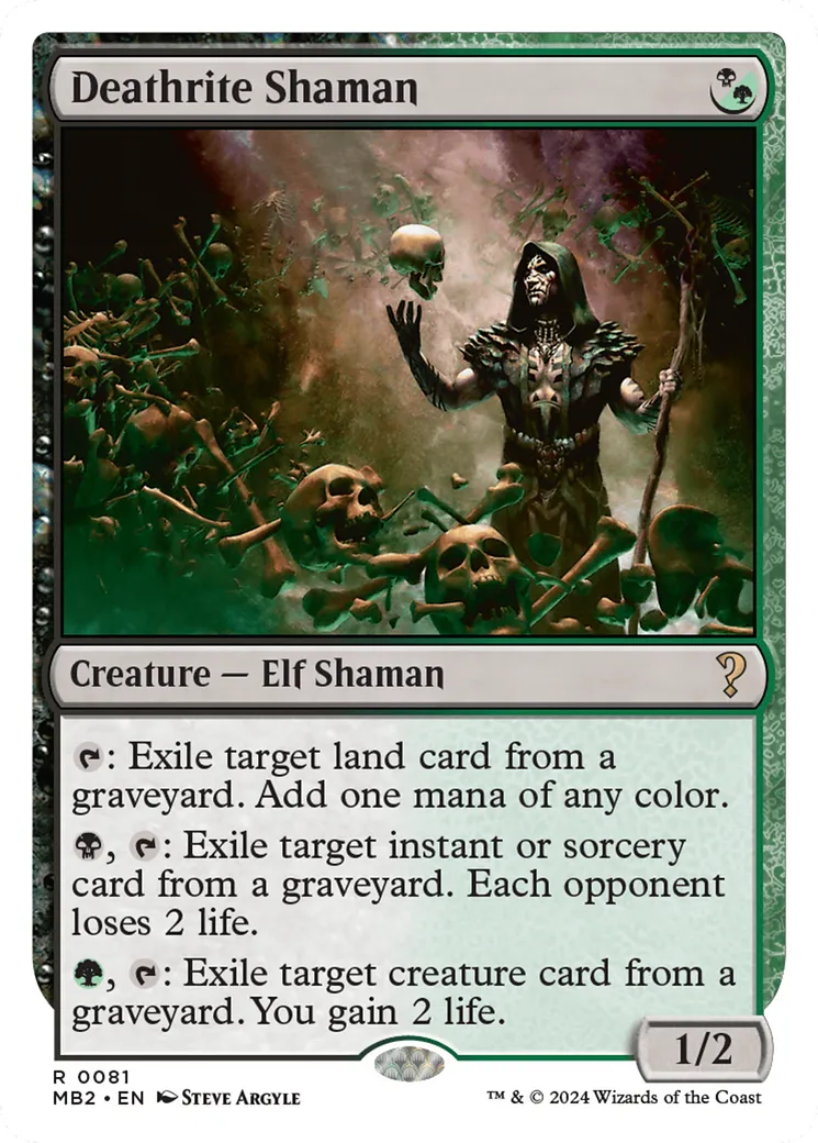 Shamane ritemort — Mystery Booster 2 — Magic: The Gathering