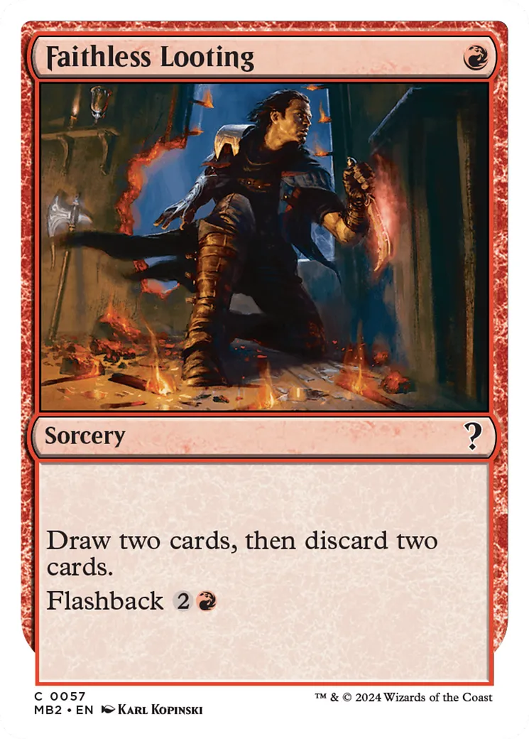 Pillage sans foi — Mystery Booster 2 — Magic: The Gathering