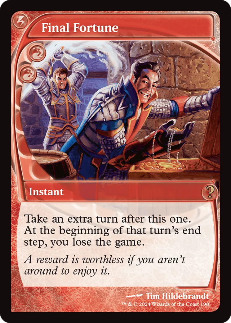 Final Fortune — Mystery Booster 2 — Magic: The Gathering
