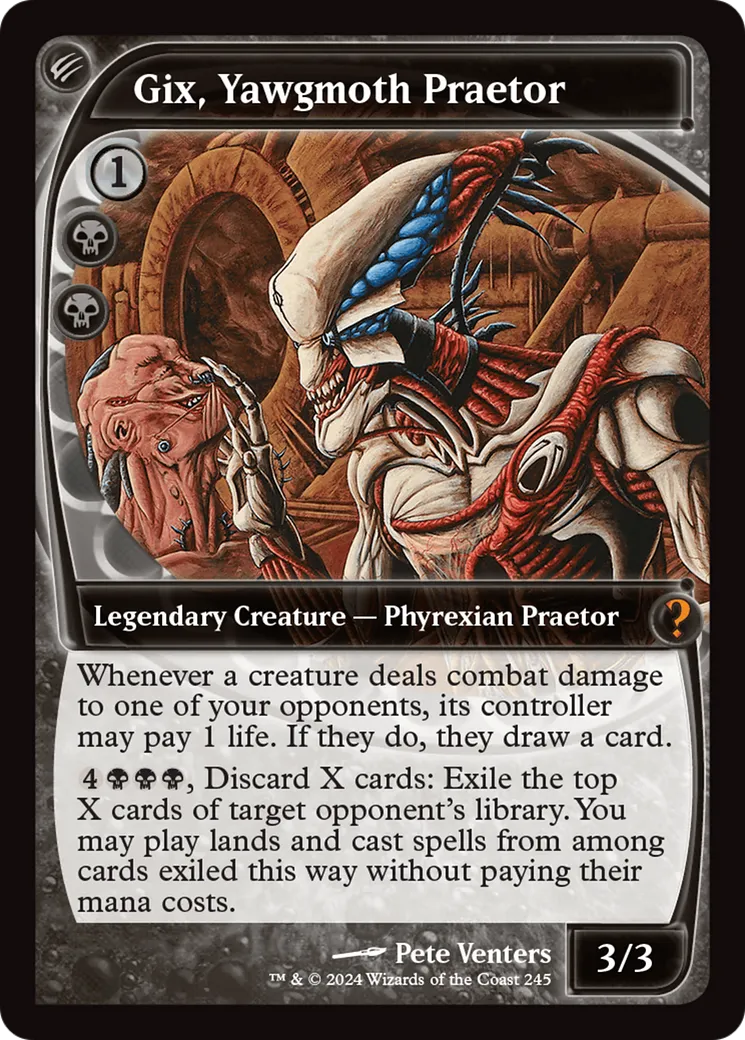 Gix, Yawgmoth Praetor — Mystery Booster 2 — Magic: The Gathering