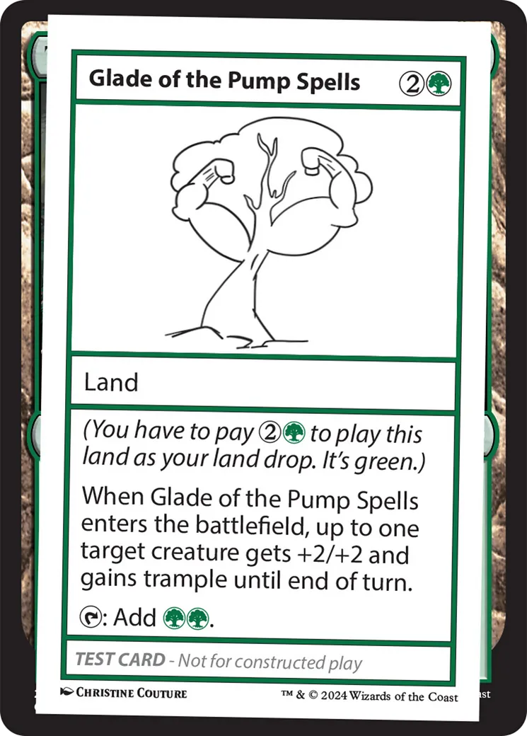 Glade of the Pump Spells — Mystery Booster 2 — Magic: The Gathering
