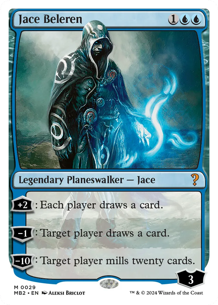 Jace Beleren — Mystery Booster 2 — Magic: The Gathering