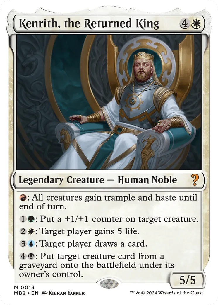 Kenrith, le roi réapparu — Mystery Booster 2 — Magic: The Gathering