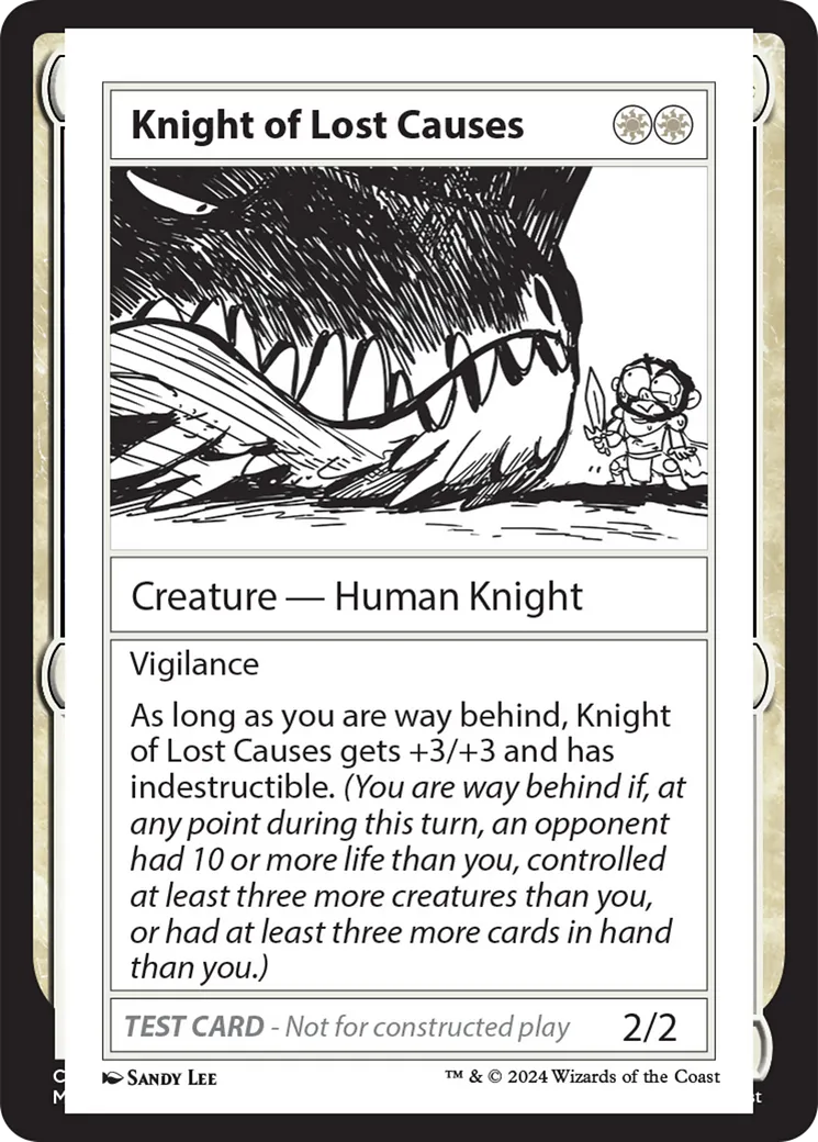 Knight of Lost Causes — Mystery Booster 2 — Magic: The Gathering