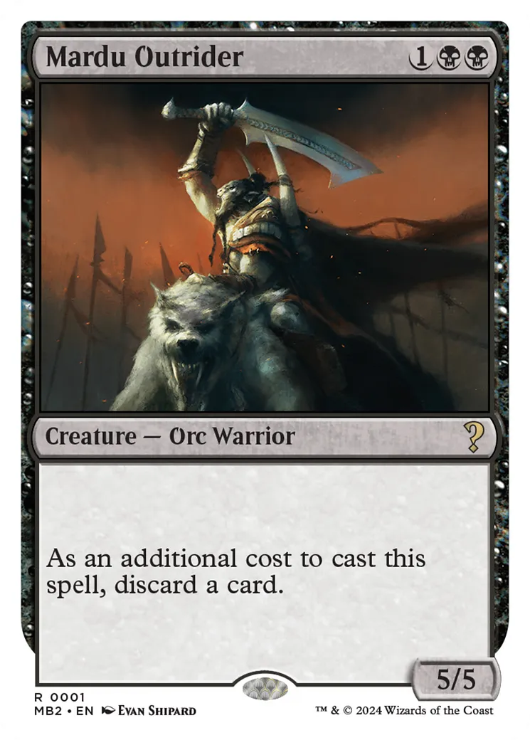 Mardu Outrider from Mystery Booster 2 - Magic: The Gathering