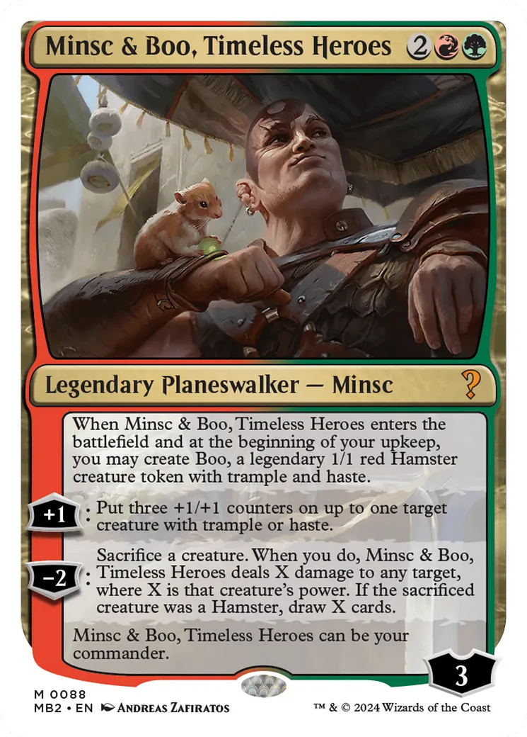 Minsc et Bouh, héros éternels — Mystery Booster 2 — Magic: The Gathering