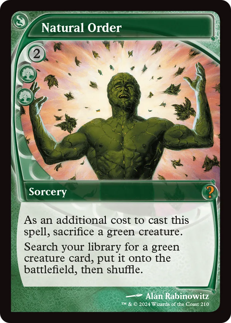 Ordre naturel — Mystery Booster 2 — Magic: The Gathering