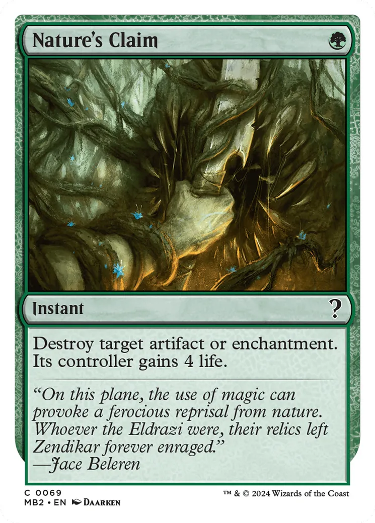 Revendication par la nature — Mystery Booster 2 — Magic: The Gathering