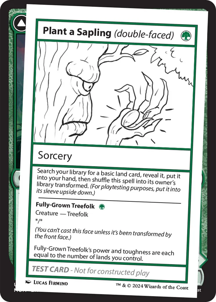 Plant a Sapling // Fully-Grown Treefolk — Mystery Booster 2 — Magic: The Gathering