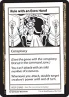 Product image for Rule with an Even Hand