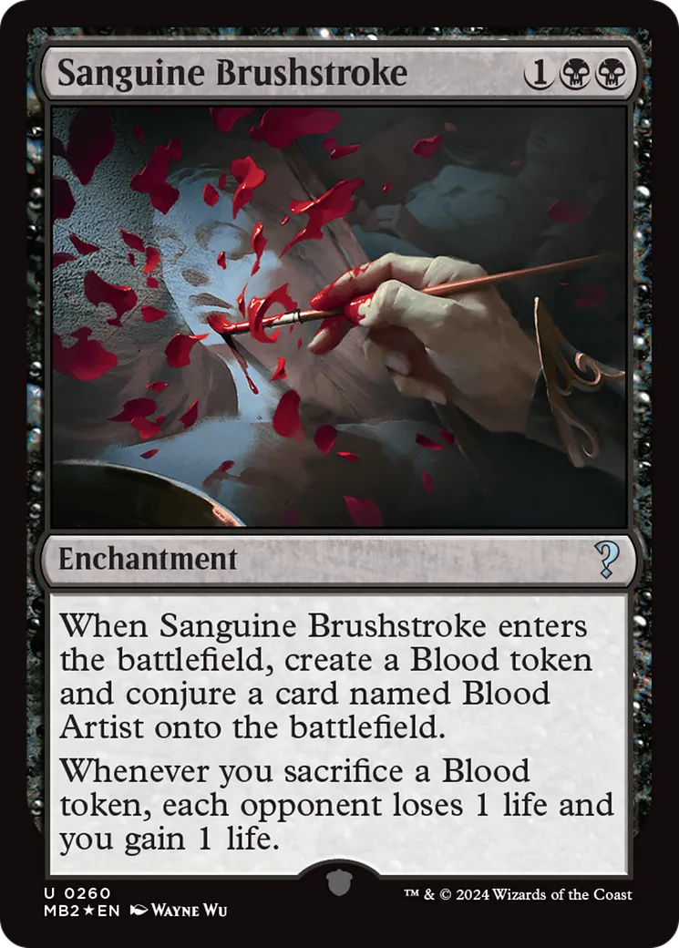 Sanguine Brushstroke — Mystery Booster 2 — Magic: The Gathering