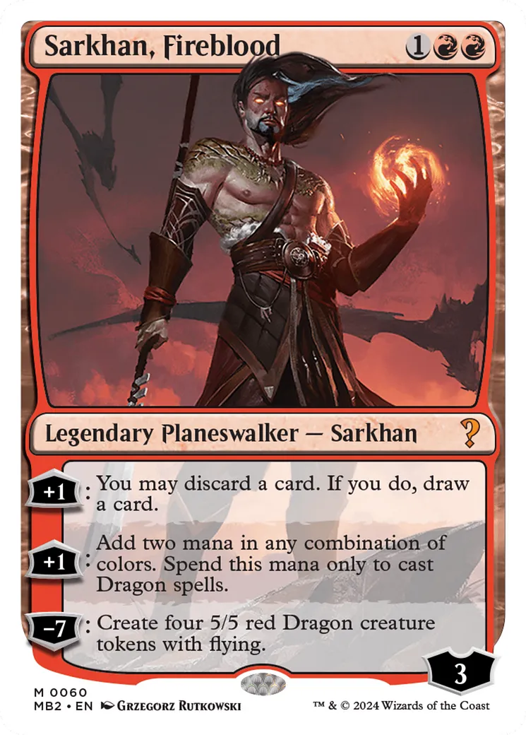 Sarkhan, le sang de feu — Mystery Booster 2 — Magic: The Gathering