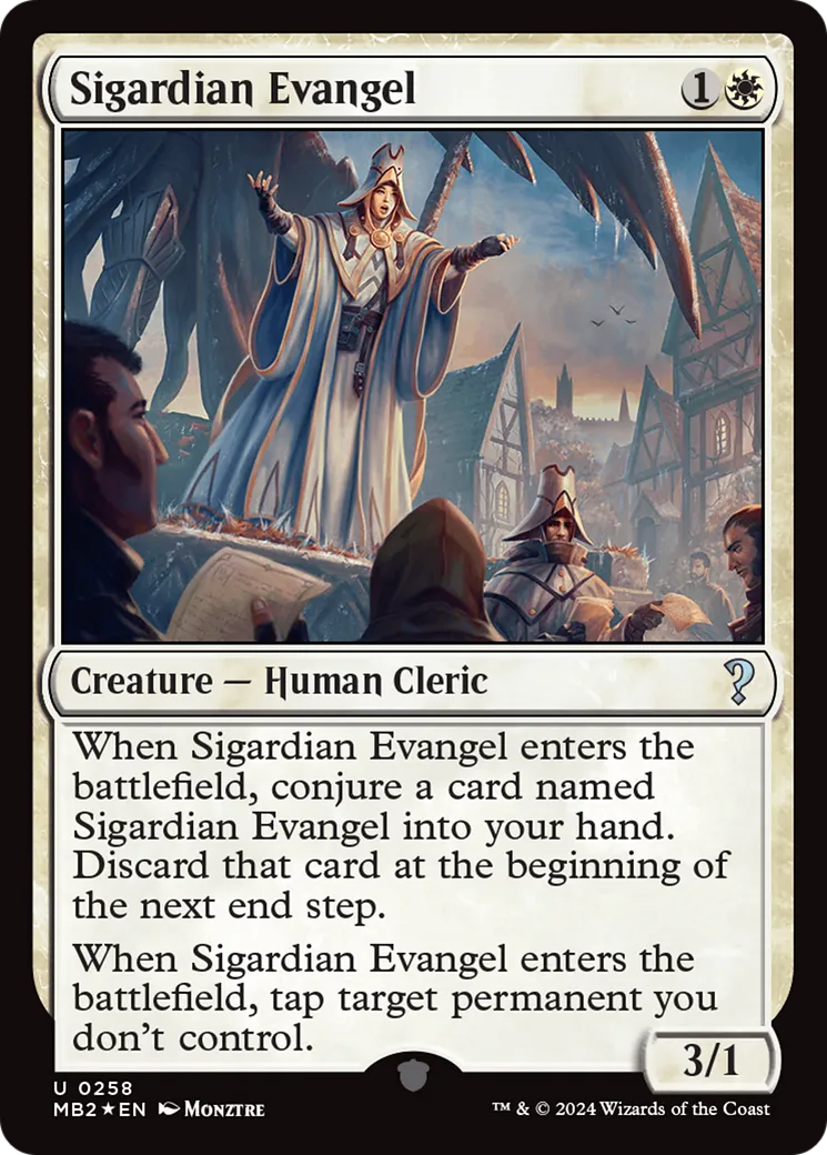 Sigardian Evangel — Mystery Booster 2 — Magic: The Gathering