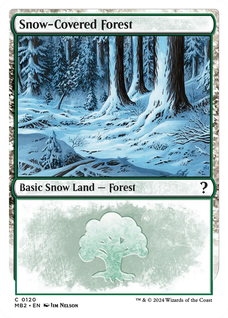 Snow-Covered Forest — Mystery Booster 2 — Magic: The Gathering