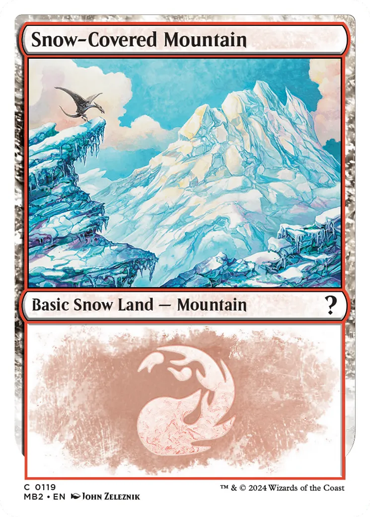 Snow-Covered Mountain — Mystery Booster 2 — Magic: The Gathering
