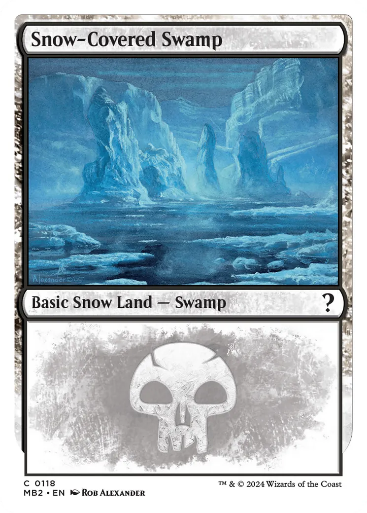 Snow-Covered Swamp — Mystery Booster 2 — Magic: The Gathering