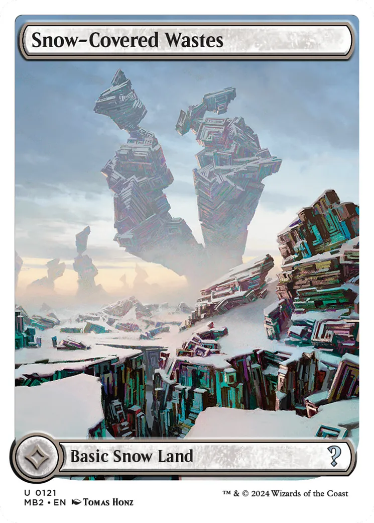 Snow-Covered Wastes — Mystery Booster 2 — Magic: The Gathering