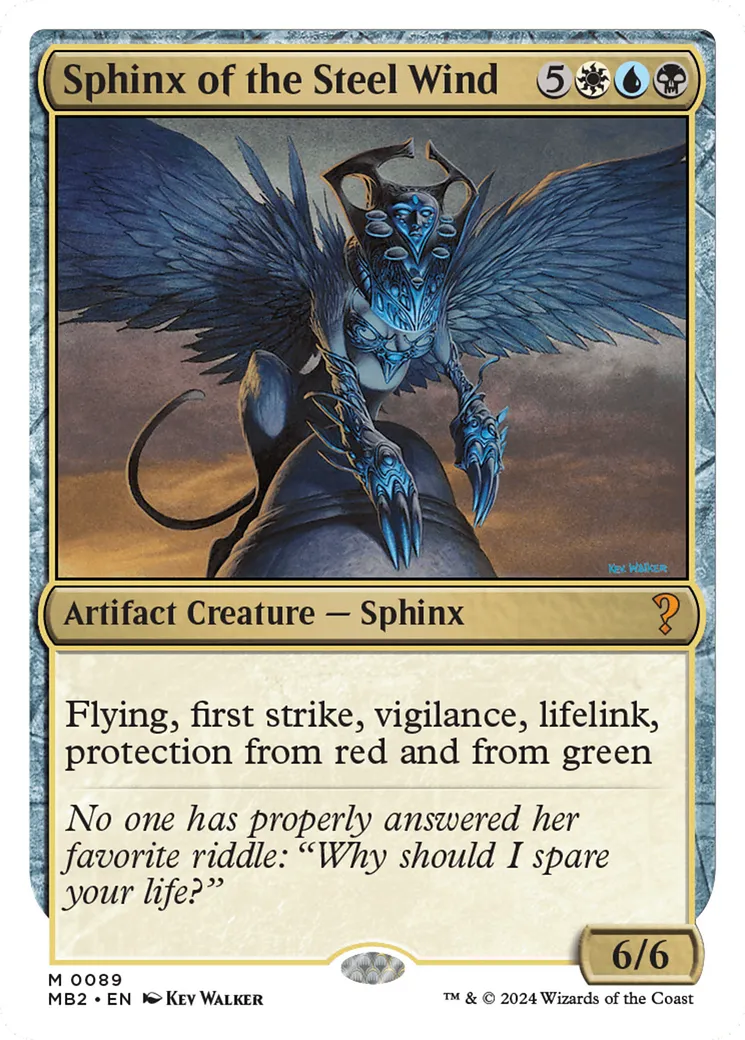 Sphinge du Vent d'acier — Mystery Booster 2 — Magic: The Gathering