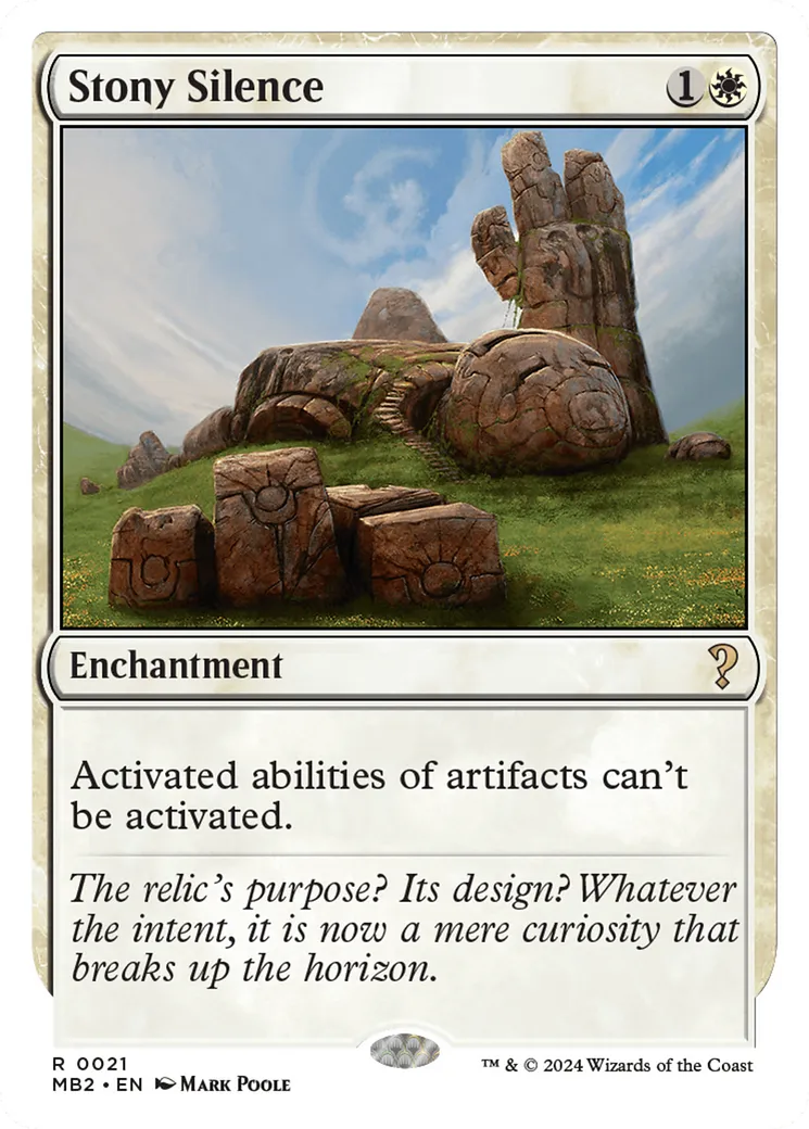 Silence de pierre — Mystery Booster 2 — Magic: The Gathering