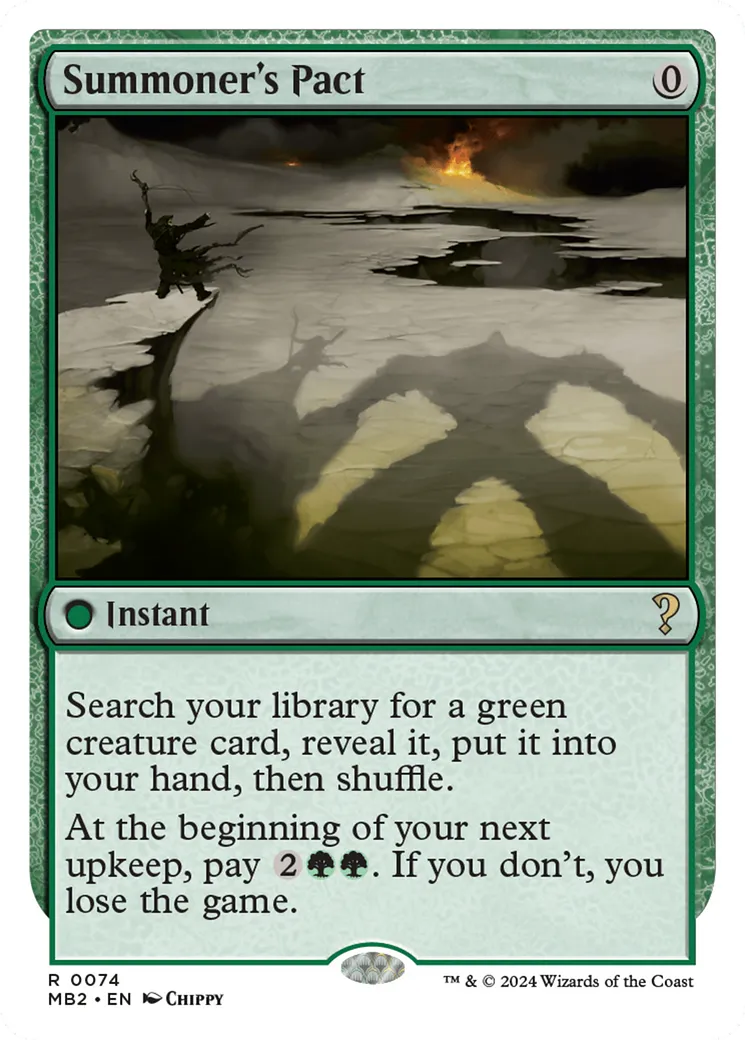 Pacte de l'invocateur — Mystery Booster 2 — Magic: The Gathering