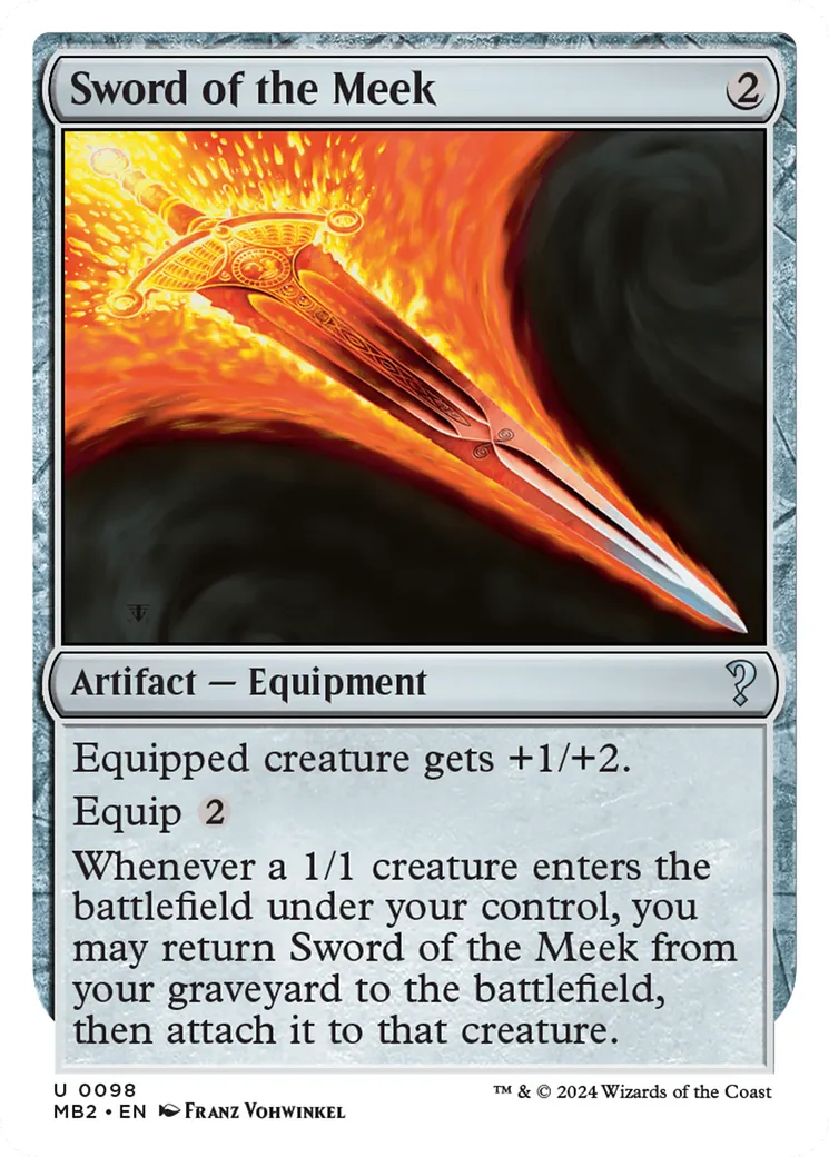 Sword of the Meek — Mystery Booster 2 — Magic: The Gathering