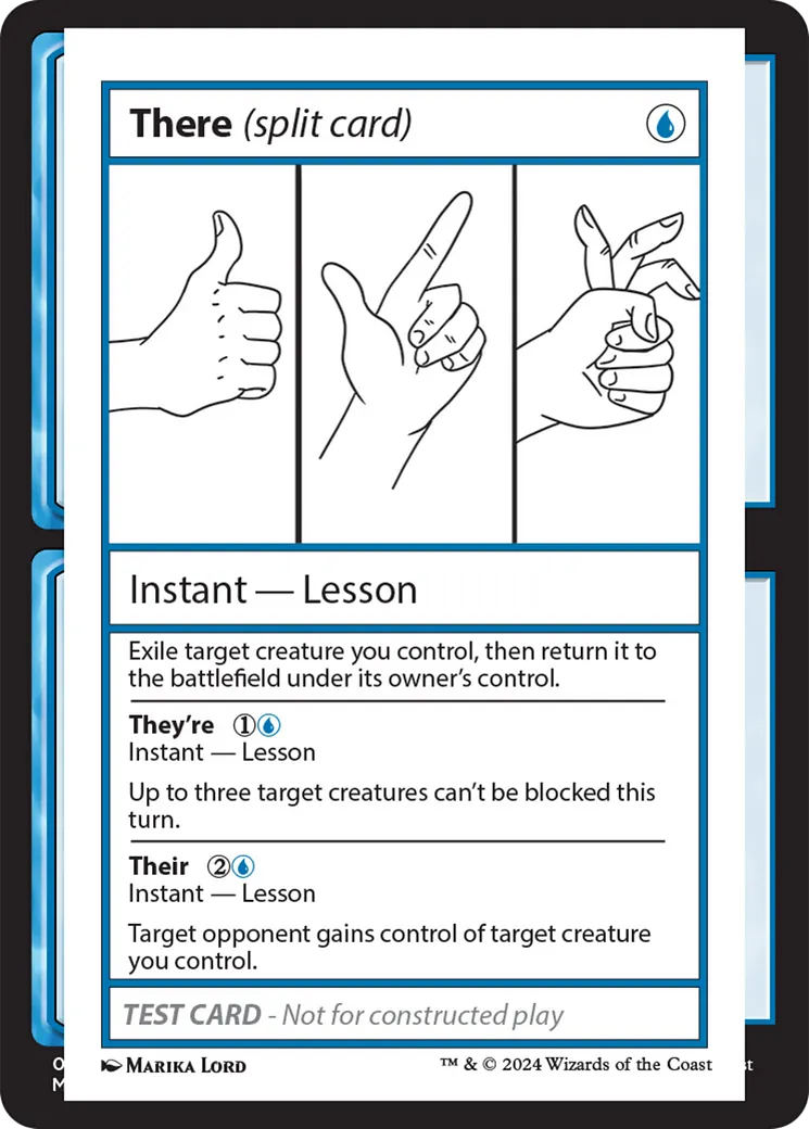 There // They're // Their — Mystery Booster 2 — Magic: The Gathering