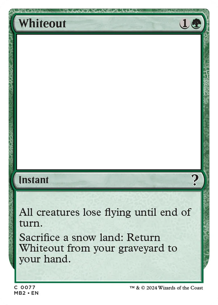 Brouillard polaire — Mystery Booster 2 — Magic: The Gathering