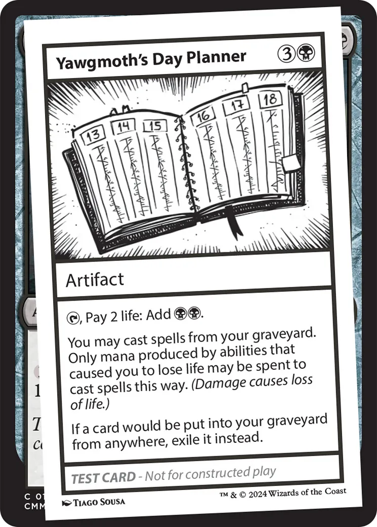 Yawgmoth's Day Planner — Mystery Booster 2 — Magic: The Gathering