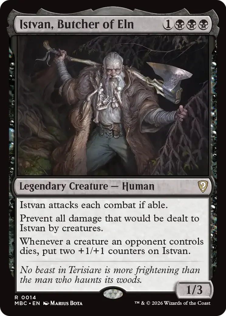 Istvan, Butcher of Eln — Mystery Booster Commander Edition — Magic: The Gathering