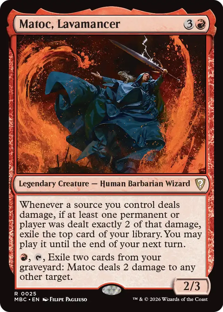 Matoc, Lavamancer — Mystery Booster Commander Edition — Magic: The Gathering