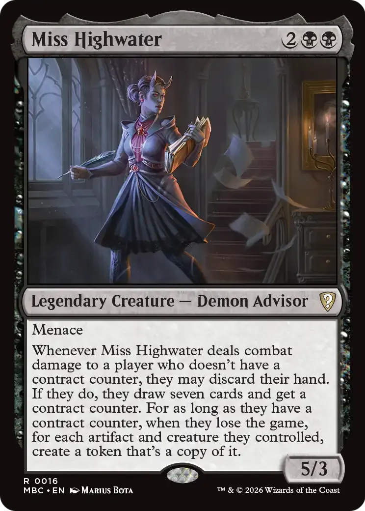 Miss Highwater — Mystery Booster Commander Edition — Magic: The Gathering
