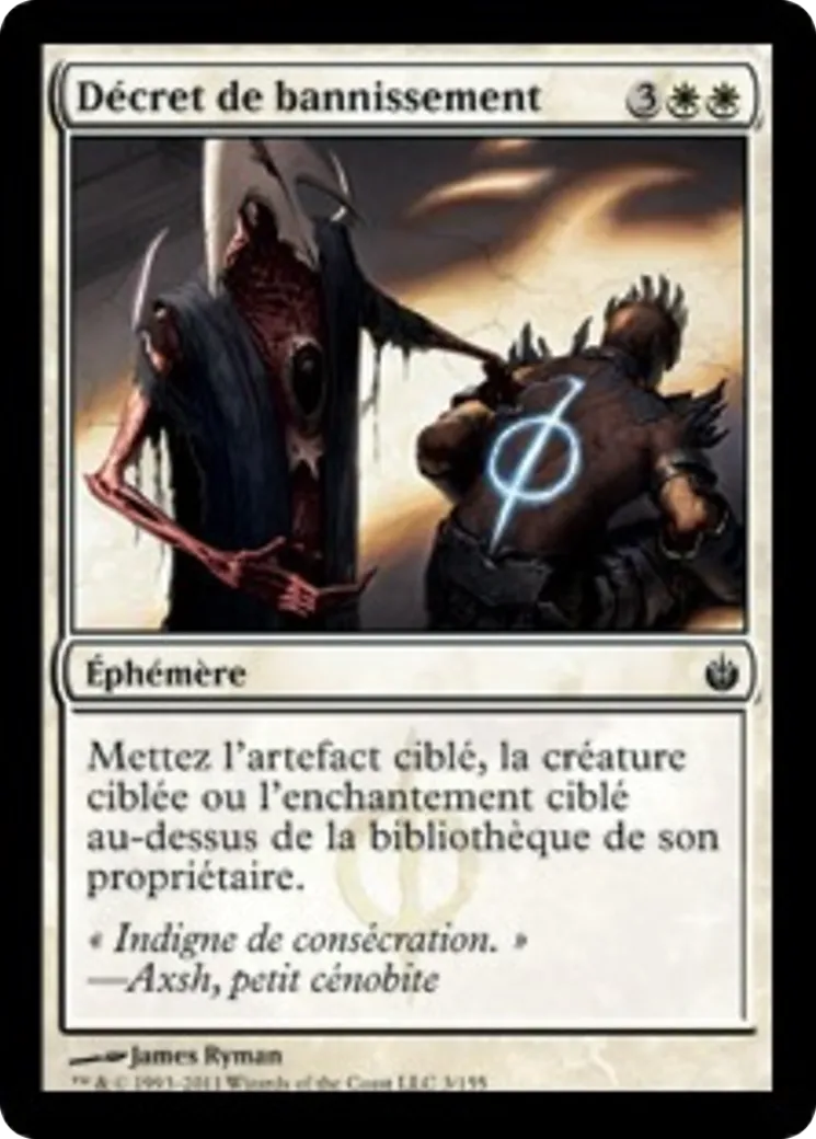 Décret de bannissement — Mirrodin Besieged — Magic: The Gathering