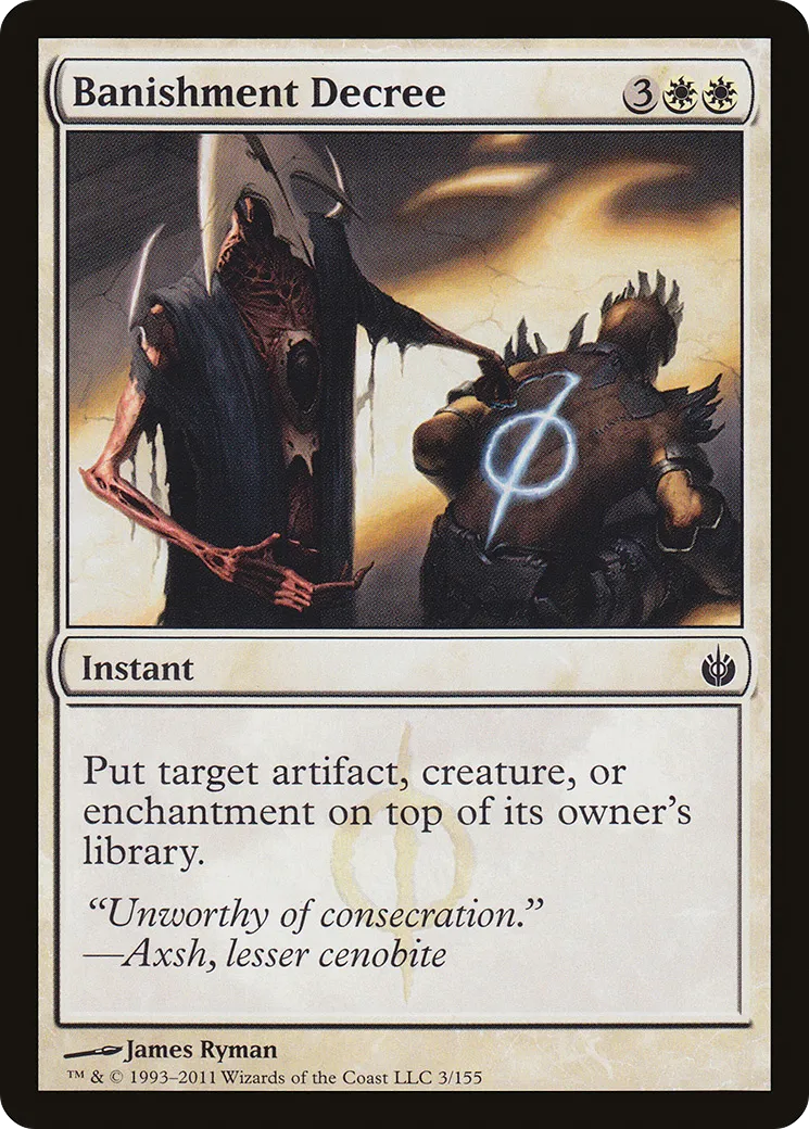 Banishment Decree — Mirrodin Besieged — Magic: The Gathering