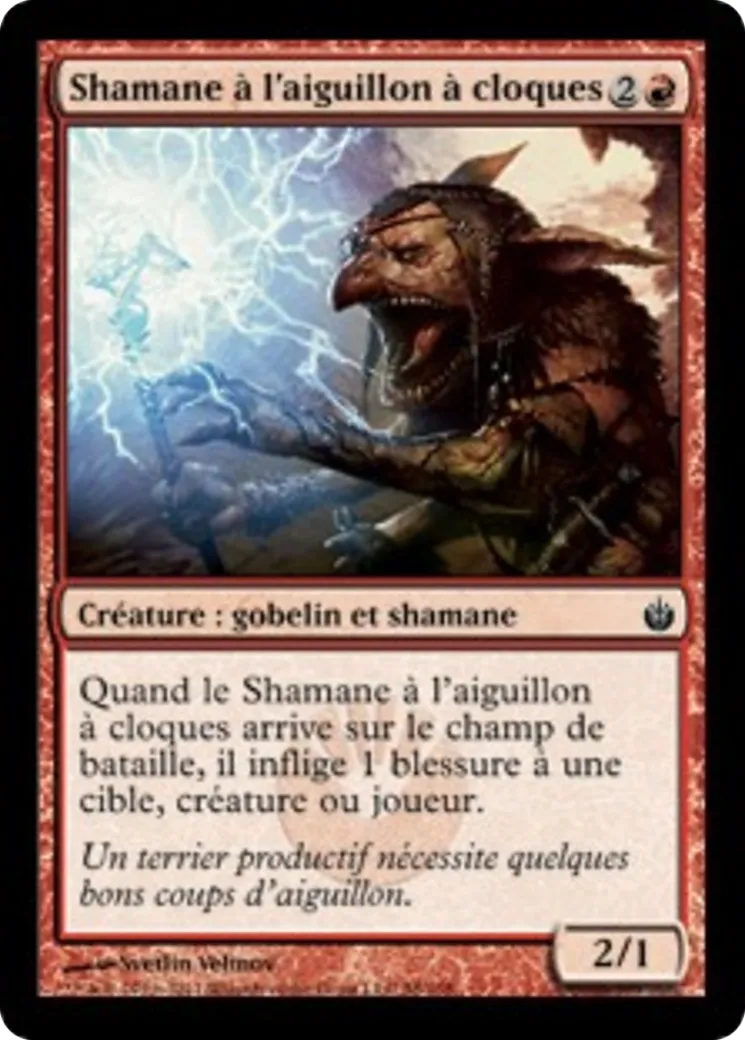 Shamane à l'aiguillon à cloques — Mirrodin Besieged — Magic: The Gathering
